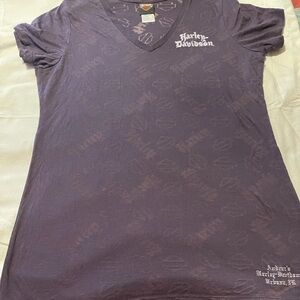 Harley Davidson Dark Purple Graphic Tee